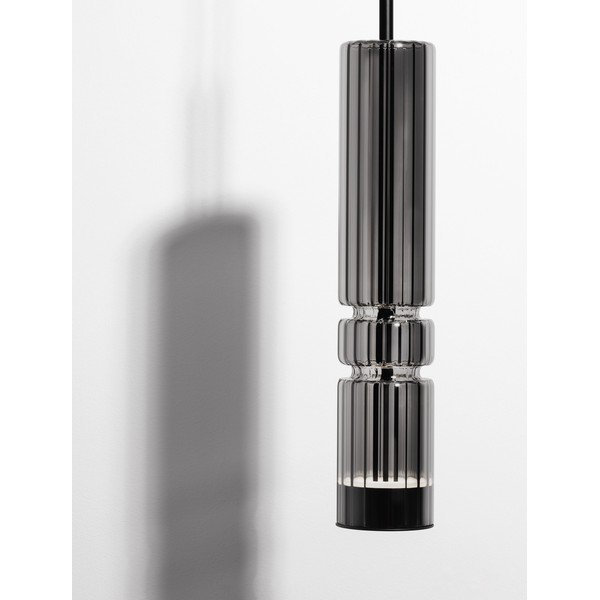 Siva steklena LED viseča svetilka ø 8 cm Bento – Nova Luce-image-4
