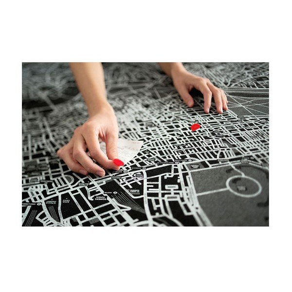 Črn stenski zemljevid Evrope Palomar Pin World, 100 x 80 cm-image-4