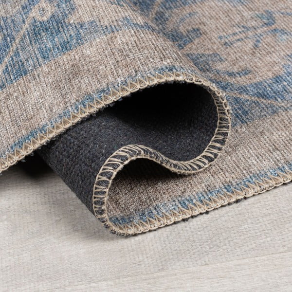 Modra pralna preproga 115x170 cm Orelia Global – Flair Rugs-image-2