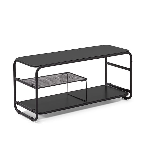 Črna TV omarica Kave Home Academy, 98 x 46 cm-image-2