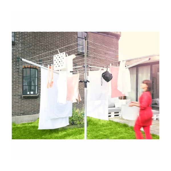 Vrtno stojalo za sušenje perila v srebrni barvi 60 m Lift-o-Matic Advance – Brabantia-image-3