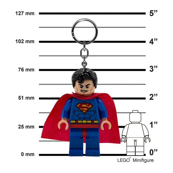 Obesek za ključe z lučko Superman – LEGO®-image-2