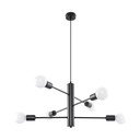 Črna viseča svetilka Sollux Donato 6