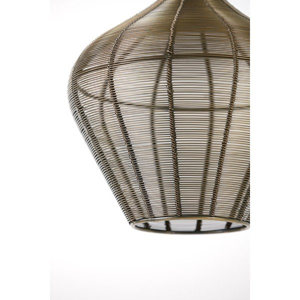 Kovinska viseča svetilka v bronasti barvi ø 27 cm Alvaro – Light & Living-image-3