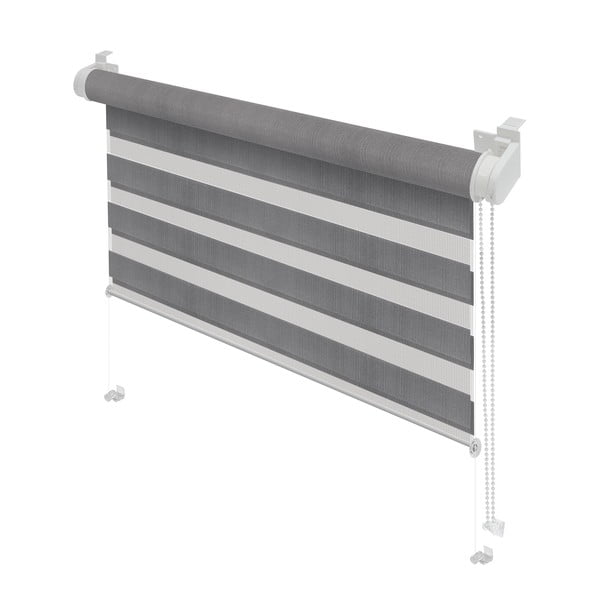 Siv zatemnitveni rolo 80x150 cm Zebra – Gardinia-image-1