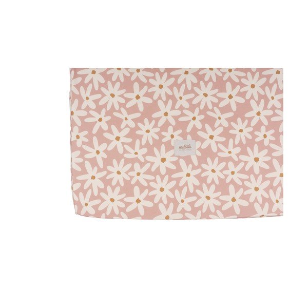 Napenjalna bombažna rjuha za otroško posteljico 60x120 cm Blush Daisies - Malomi Kids-image-1