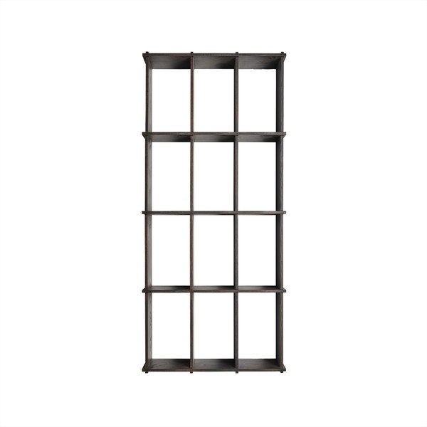 Večnivojska polica iz masivnega jesena v temni naravni barvi 58 cm Grid – OYOY Living Design