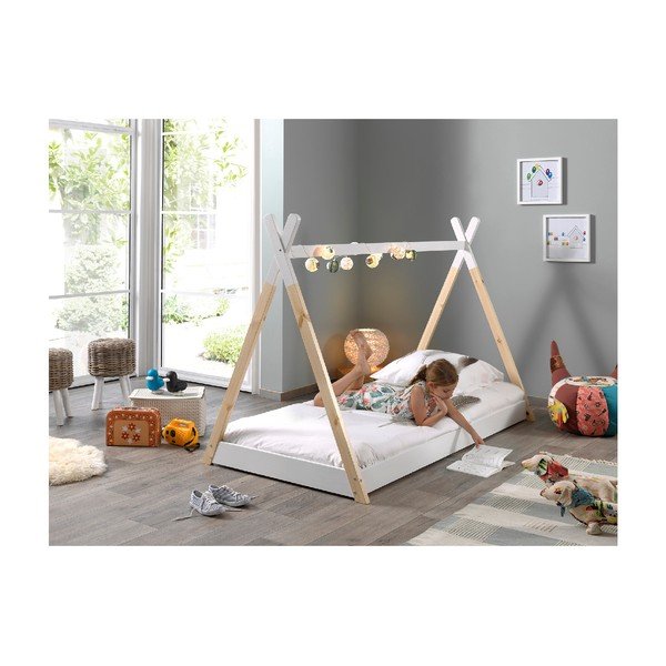 Bela otroška postelja Vipack Tipi, 90 x 200 cm-image-1