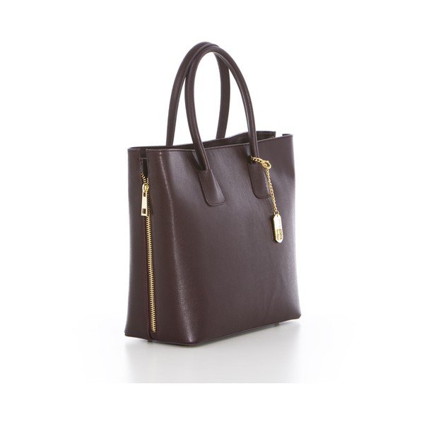 Usnjena torbica Saffiano Bordeaux-image-1