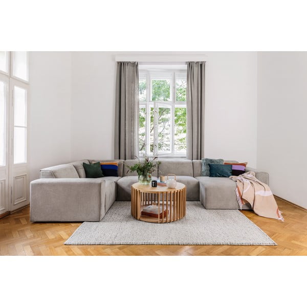 Bež modularna zofa v obliki črke U Scandic Sting, desni kot-image-1