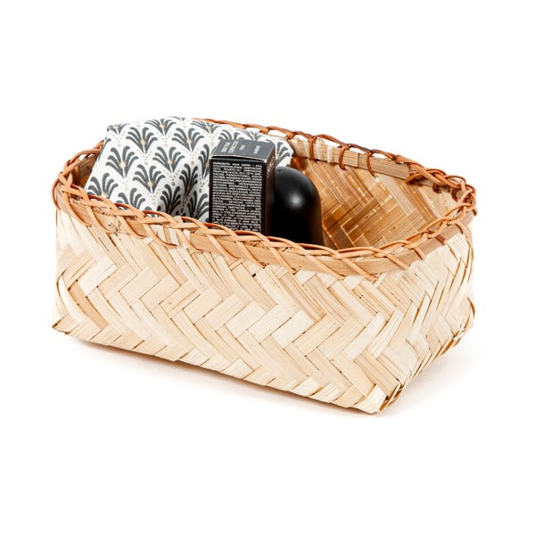 Košara za shranjevanje iz bambusa Compactor Halong Basket, 23 x 10 cm-image-2