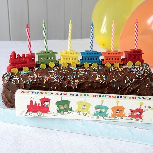 Komplet 6 stojal za svečke za torte Rex LondonTrain-image-1