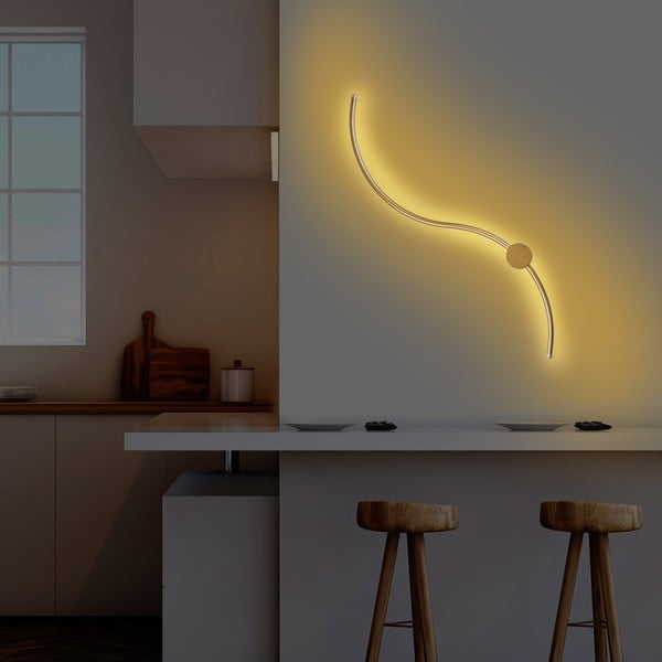 LED stenska svetilka v zlati barvi Uyan – Opviq lights-image-4