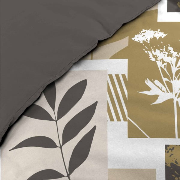 Belo-rjava podaljšana bombažna posteljnina za zakonsko posteljo 240x220 cm Utopia – douceur d'intérieur-image-3