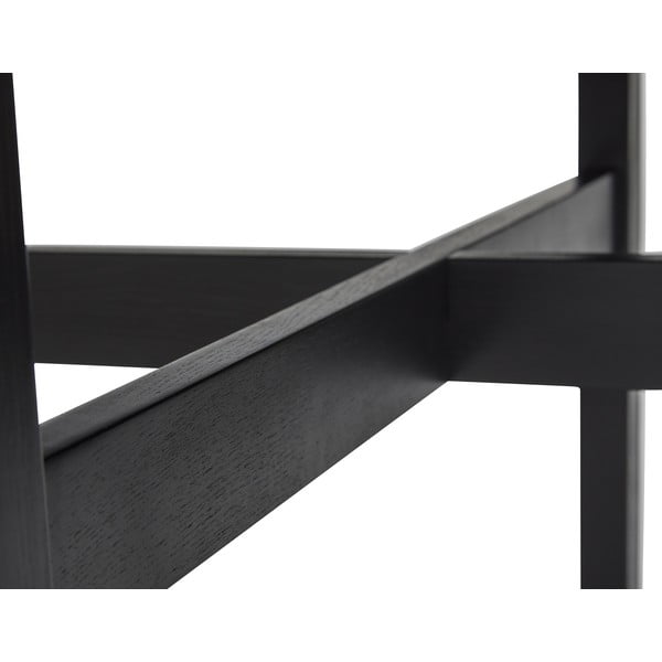 Črna okrogla jedilna miza ø 120 cm Fjord – Hübsch-image-2