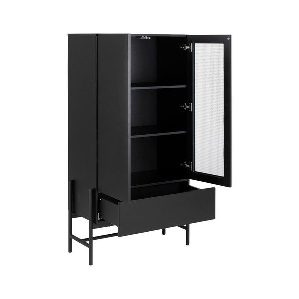 Interstil Norse črna omara, višina 150 cm-image-4