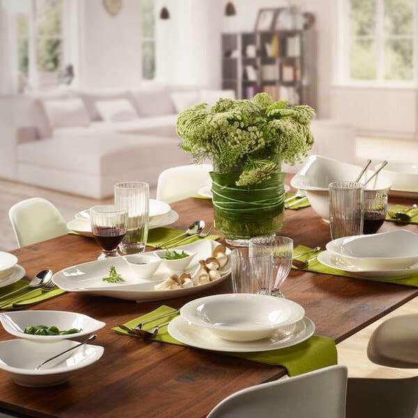 8-delni jedilni set iz belega porcelana Villeroy & Boch New Cottage -image-1
