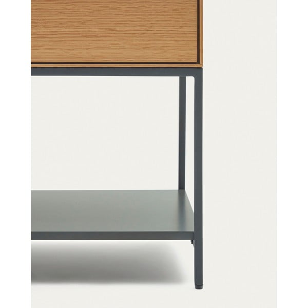 Nizka komoda v hrastovem dekorju 97,5x80 cm Vedrana – Kave Home-image-3