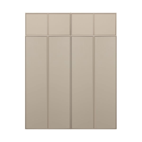 Kremno bela modularna garderobna omara iz masivnega bora 200x250 cm Daily – vtwonen