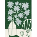 Plakat 30x40 cm Blue Flowers & Red Wine – Anouk van Cleef – The Poster Club