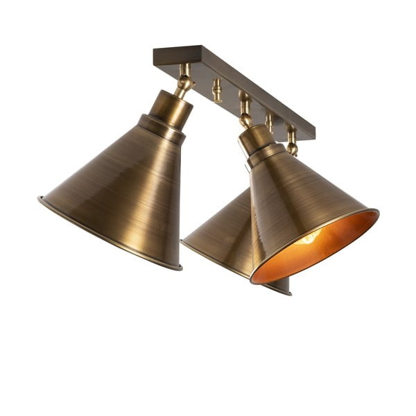 Stropna svetilka v bronasti barvi s kovinskim senčilom ø 20 cm Tramino – Opviq lights-image-2