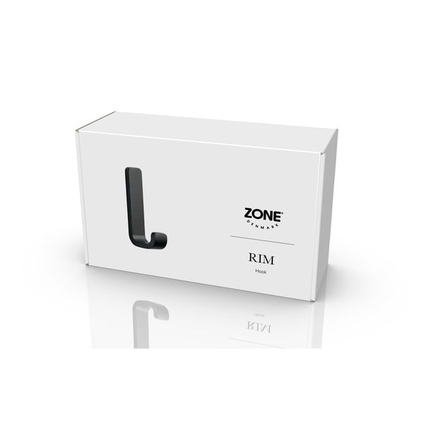 Črn stenski kljukasti obešalnik Zone Rim-image-1