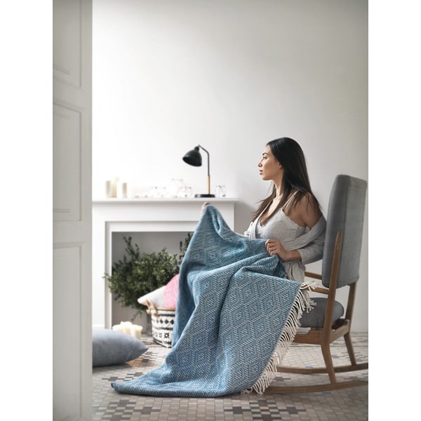 Sivo-rjava pletenina z bombažem Euromant Aisha, 140 x 160 cm-image-2