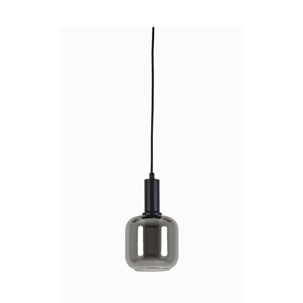 Siva stropna svetilka s steklenim senčnikom ø 21 cm Lekar - Light & Living
