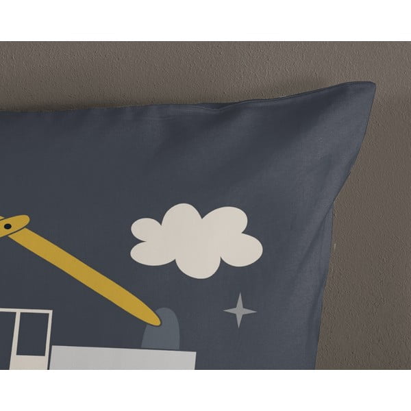 Siva enojna bombažna otroška posteljnina 140x200 cm Rush – Good Morning-image-3