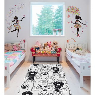 Črno-bela otroška preproga 100x140 cm Happy Paws – Oyo Concept