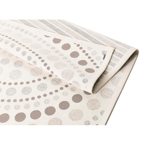 Bela in siva dvostranska preproga Narma Oola, 70 x 140 cm-image-2