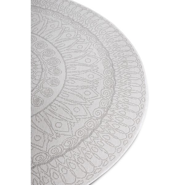 Svetlo siva okrogla preproga ø 120 cm Spirit – Hanse Home-image-4