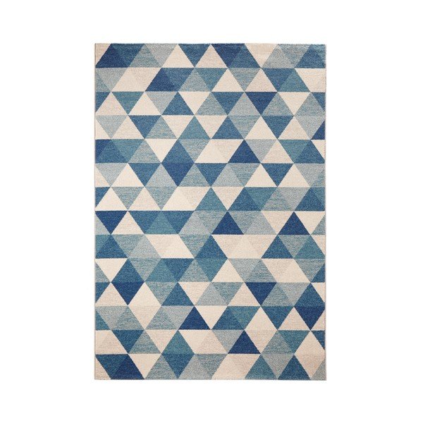 Modra preproga Mint Rugs Diamond Triangle, 80 x 150 cm