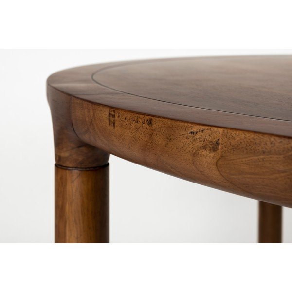 Okrogla jedilna miza v orehovem dekorju ø 128 cm Storm – Zuiver-image-2