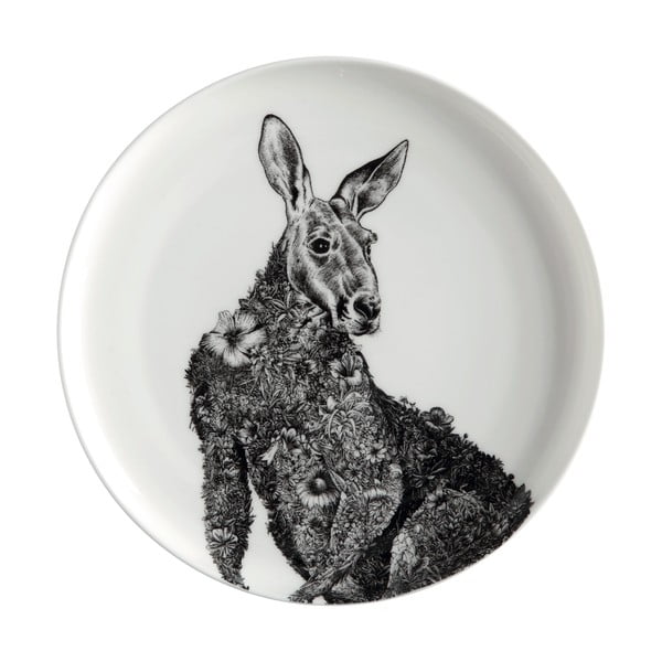 Bel porcelanast krožnik Maxwell & Williams Marini Ferlazzo Kangaroo, ø 20 cm
