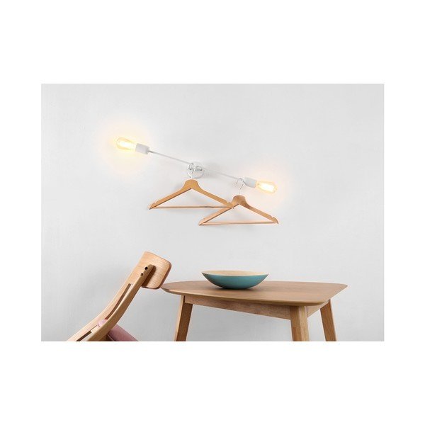 Bela stenska svetilka za 2 žarnici Custom Form Twigo, širina 60 cm-image-3
