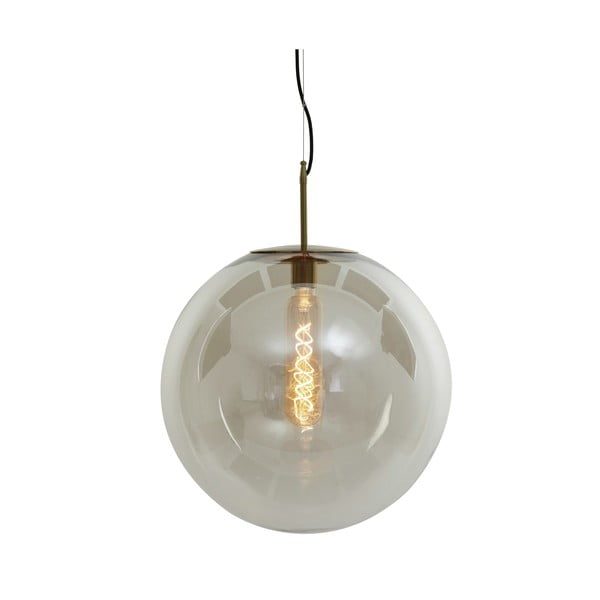 Viseča svetilka v bronasti barvi s steklenim senčilom ø 48 cm Medina – Light & Living-image-2