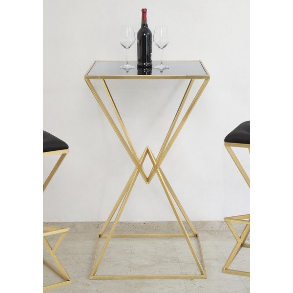 Barska miza s stekleno mizno ploščo 60x60 cm Piramid – Mauro Ferretti-image-1