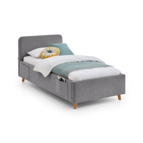 Siva otroška postelja brez letvenega dna 90x200 cm Cosy – Meise Möbel