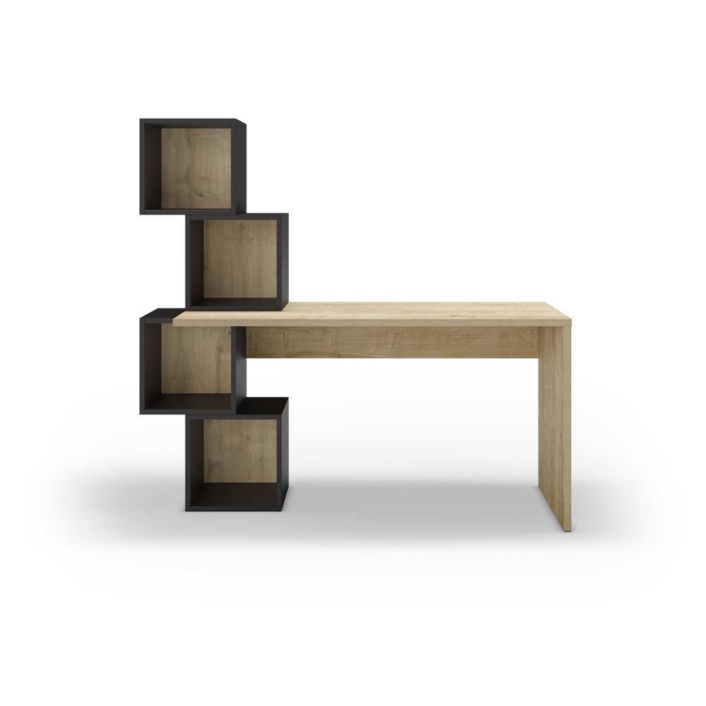 Pisalna miza v hrastovem dekorju 60x154 cm Cubik