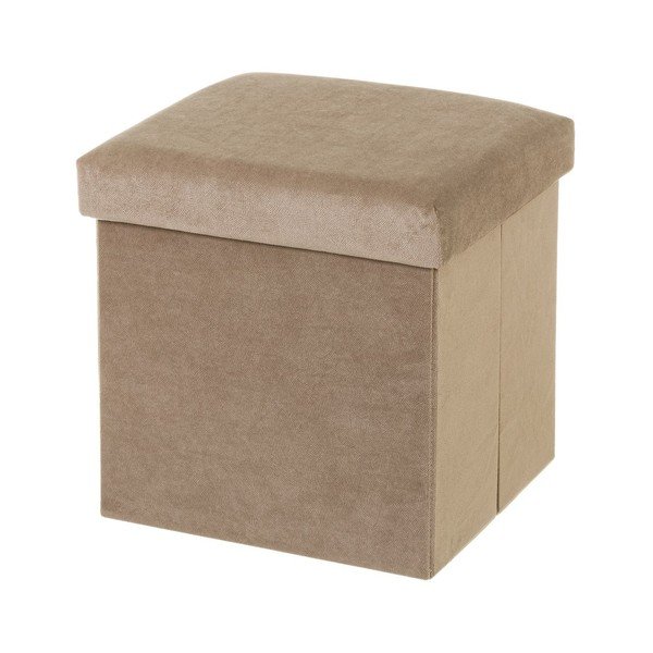 Bež žameten tabure Velvet – Casa Selección