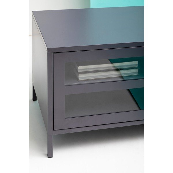 Siva jeklena TV omarica 150x50x45 cm Acier – Premier Housewares-image-3
