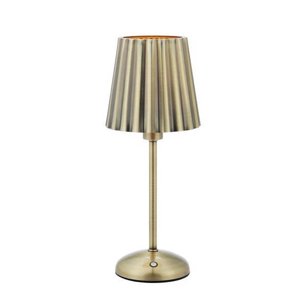Medeninasta kovinska LED zatemnitvena/prenosljiva namizna svetilka (višina 35 cm) Celia – Markslöjd