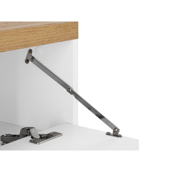 Bela omarica za pod umivalnik v hrastovem dekorju 60x57 cm Thessa – Støraa-image-3