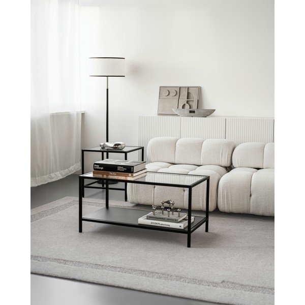 Svetlo siva volnena preproga 133x190 cm Morphic Rocca – Agnella-image-2