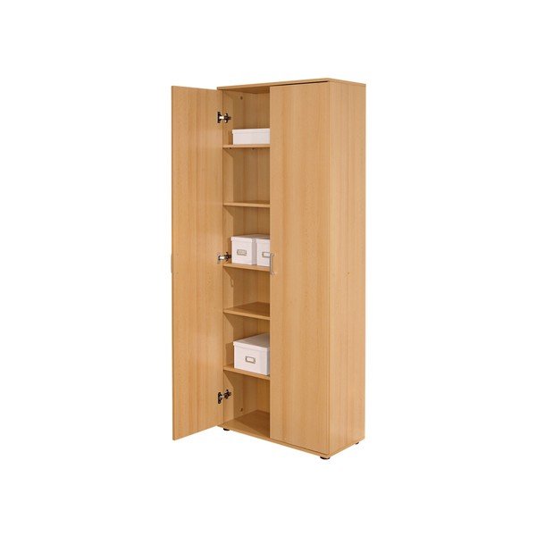 Rjava dvovratna garderobna omara Evegreen House Home, višina 189 cm-image-2
