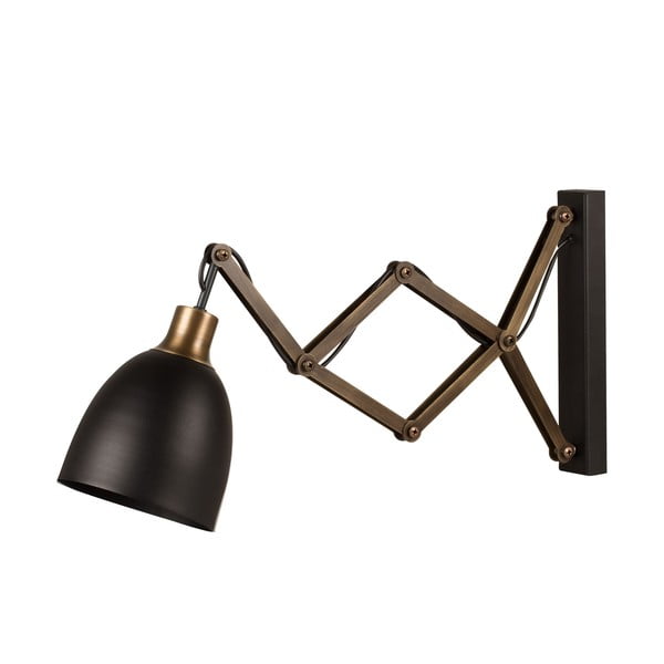 Črna/v bronasti barvi stenska svetilka ø 16 cm Pulia – Opviq lights-image-3