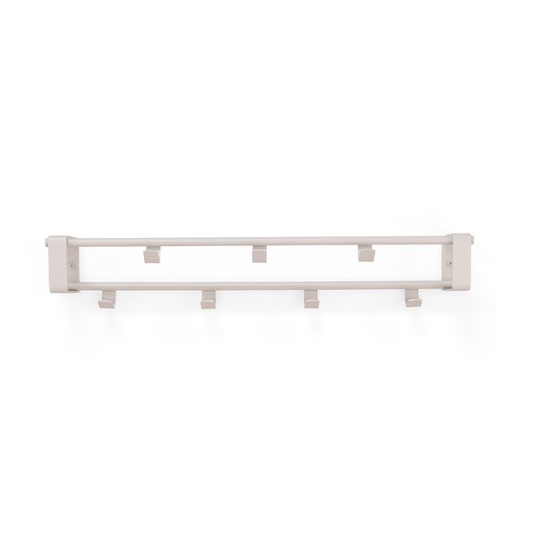 Sivorjav jeklen stenski obešalnik s polico 60 cm Rex – Spinder Design