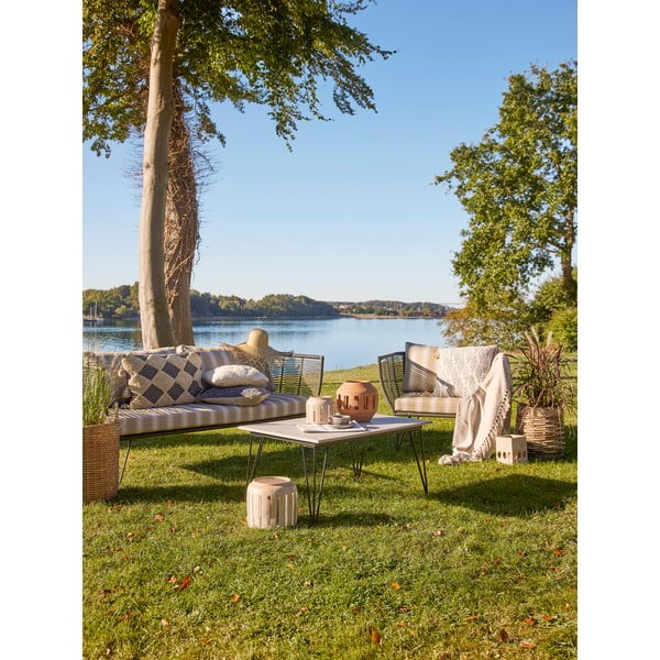 Bež oblazinjen vrtni fotelj Mundo – Bloomingville-image-3