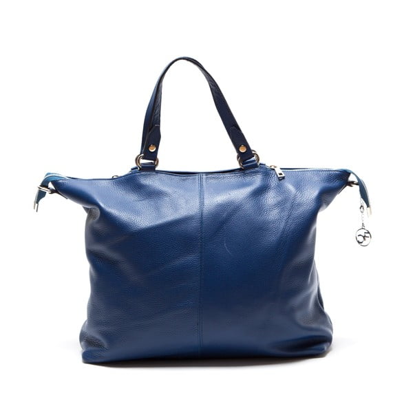 Usnjena torbica Fiora, modra